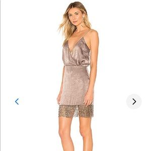 NWT Lovers & Friends Mika Mini Dress XS in Gunmetal